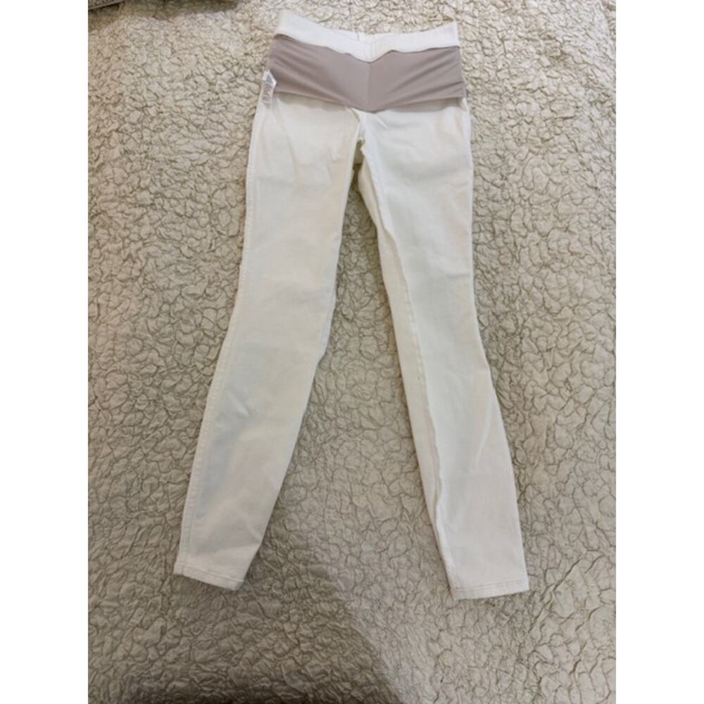 Spanx by Sara Blakely Denim Jeggings Women’s XS White Stretch Pants - Picture 3 of 4